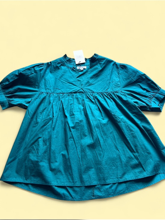 THML Tops - NWT THML ruffle blouse turquoise M
